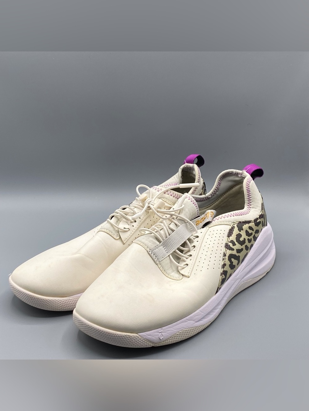 Clove Classic White/ Gold Leopard Comfort Shoes‎ Women​